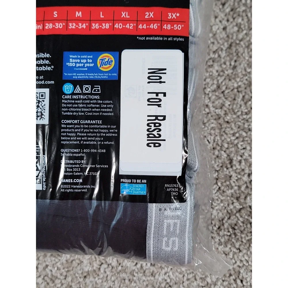 Hanes Underwear Mens Large 36-38